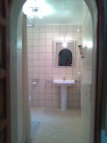 Badezimmer, Ansicht vom Schlafzimmer